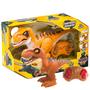 Imagem de Brinquedo Dinossauro Tiranossauro Rex Anda com Luz e Som Controle Remoto Jurassic Fun Boneco - BR1461