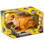Imagem de Brinquedo Dinossauro Tiranossauro Rex Anda com Luz e Som Controle Remoto Jurassic Fun Boneco - BR1461