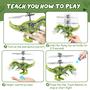 Imagem de Brinquedo Dinossauro Voador Amiline Flying Orb Ball com LED - Pacote com 2 Unidades