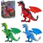 Imagem de Brinquedo Dragão Articulado Mundo Medieval Asas Flexíveis - Dragão De Brinquedo Mundo Medieval Infantil 16cm - PANAMI