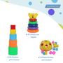 Imagem de Brinquedo Educativo Bebê Encaixar Montar Argolas Colorido
