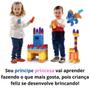 Imagem de Brinquedo Educativo Blocos Montar Encaixar Bebe Grande 40pçs Criança Infantil Monta Monta fácil encaixe