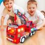 Imagem de Brinquedo Educativo Caminhão De Bombeiro Infantil Com Som E Luzes Garantido