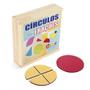 Imagem de Brinquedo Educativo Circulos De Frações Mdf 55 Peças - CARLU