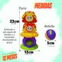 Imagem de Brinquedo Educativo Cogumelo Casinha Peças Encaixe  Torre Joaninha