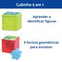 Imagem de Brinquedo Educativo Cubinhos Bebê Montar Empilhar Formas Menino Menina Criança Presente 1 ano