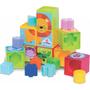 Imagem de Brinquedo Educativo Cubo Cubinho 5 em 1 Didático Empilhar Encaixar Bebês Crianças Mercotoys