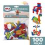 Imagem de Brinquedo Educativo de Montar Pinos Magicos Kit com 100 Peças Série Brinquedos de Menina e Menino Elka