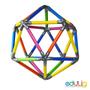 Imagem de Brinquedo Educativo Geométrico Edulig  Poliedros - monte 15 diferentes poliedros e polígonos de até 12 lados