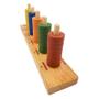 Imagem de Brinquedo educativo infantil Ábaco aberto madeira 5 cores