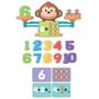 Imagem de Brinquedo Educativo Jogo Balança Numérica Matemática Macaco - POLIBRINQ