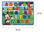 Imagem de Brinquedo Educativo Placa Em Mdf Letras Maiúsculas Mickey