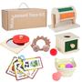 Imagem de Brinquedo educativo Starrykids Montessori 7-12 meses com 7 brinquedos