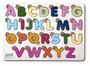 Imagem de Brinquedo educativo tabuleiro encaixe alfabeto mdf branco - mega impress