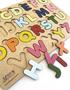 Imagem de Brinquedo educativo tabuleiro encaixe alfabeto mdf - mega impress