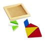 Imagem de Brinquedo Educativo Tangram Quebra-Cabeça Geométrico Em Madeira Colorida AM19 Wood Toys