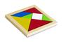 Imagem de Brinquedo Educativo Tangram Quebra-Cabeça Geométrico Em Madeira Colorida AM19 Wood Toys