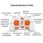 Imagem de Brinquedo Eletrônico Drone Recarregável Com Controle Remoto 2.4 GHz Voa