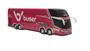 Imagem de Brinquedo Em Miniatura Ônibus Buser Pink 2 Andares 1/43