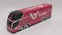 Imagem de Brinquedo Em Miniatura Ônibus Buser Pink 2 Andares 1/43