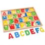 Imagem de Brinquedo Encaixe Formas Letras Abecedário Infantil Escolar - Dm Toys