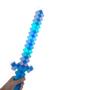 Imagem de Brinquedo Espada Pixel Minecraft 58Cm Som E Luz - ul Nº10