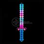Imagem de Brinquedo Espada Pixel Ninja Steve 58cm Diamante com Som e Luz, Pilha Incluso - Azul 28