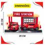 Imagem de Brinquedo Estação de Bombeiro Fire Station Com 2 Carrinhos Infantil