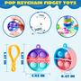 Imagem de Brinquedo Fidget Keychain JOYIN Pop - Pacote com 30 - Para Crianças de 4 a 12 Anos