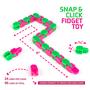 Imagem de Brinquedo Fidget Neliblu Wacky Tracks - Snap and Click para Crianças
