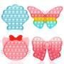 Imagem de Brinquedo Fidget Push Bubble ASONA para Meninas - Pacote com 4 Unidades