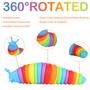 Imagem de Brinquedo Fidget Slug HPX 3D Articulado - Pacote com 4