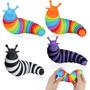 Imagem de Brinquedo Fidget Slug HPX 3D Articulado - Pacote com 4