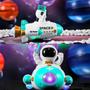 Imagem de Brinquedo Foguete Astronauta Giratório 360 Luz Led Música