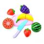Imagem de Brinquedo Frutas Legume Educativa tiras autocolantes Crec Cortar Cozinha