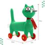 Imagem de Brinquedo Gato Chorão Verde Sanfonado De Plástico Com Som