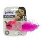 Imagem de Brinquedo Gato Pawise Rato Rosa com 100 Catnip  Estimula Instinto Natural e Diversão