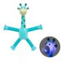 Imagem de Brinquedo girafa Pop it Tubos com ventosa e luz