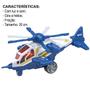 Imagem de Brinquedo Helicóptero Azul de Fricção Blue Sky Som e Luz DM