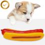 Imagem de Brinquedo Hot Dog Borracha Pet Cães Mordedor Resistente
