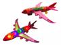 Imagem de Brinquedo infantil avião Com Som Luzes Coloridas A-380 Bate e Volta Aviãozinho