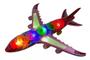 Imagem de Brinquedo infantil avião Com Som Luzes Coloridas A-380 Bate e Volta Aviãozinho