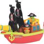 Imagem de Brinquedo Infantil Barco Grande Pirata Menino Menina 3 anos Presente Flutua na Agua Piscina 