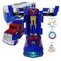 Imagem de Brinquedo Infantil Bate e Volta Caminhão Transformers Vira Robô 2 em 1 Carrinho Com Som e Luzes
