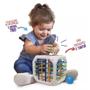 Imagem de Brinquedo Infantil Bebê Educativo Cubo Entrelaçado Elka 1171