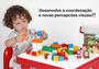Imagem de Brinquedo Infantil Blocos Para Montar Coleção Masha E O Urso Com Carrinho