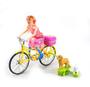 Imagem de Brinquedo Infantil Boneca De Bicicleta 2 Cachorros De Skate