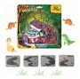 Imagem de Brinquedo Infantil Cabeça De Dinossauro Lança Carro Divertido Selo Do Imetro