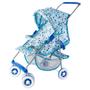 Imagem de Brinquedo Infantil Carrinho Boneca Bebê Reborn Milano Azul