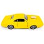 Imagem de Brinquedo Infantil Carrinho Dodge Charger Amarelo Miniatura de Ferro Abre Porta
